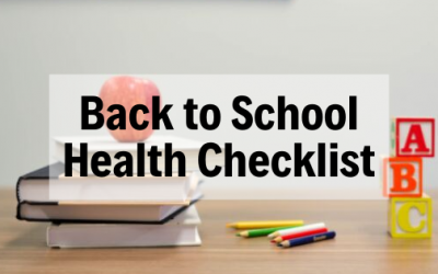 Back To School Health Checklist
